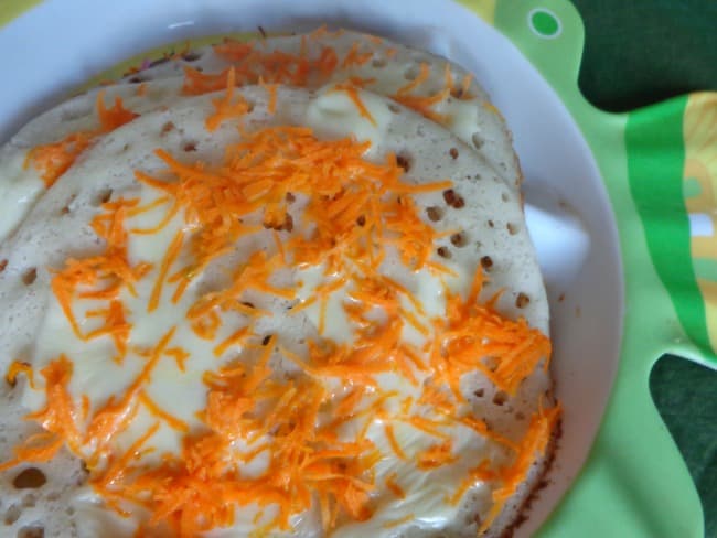 kids breakfast carrot cheese dosa