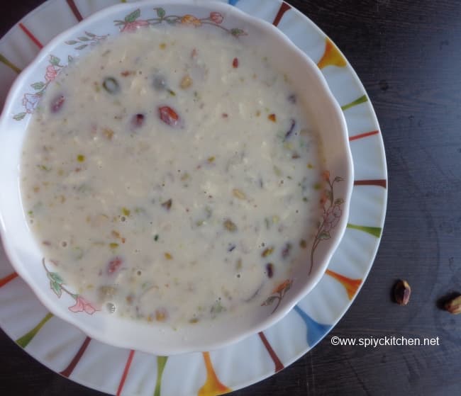 paneer kheer recipe