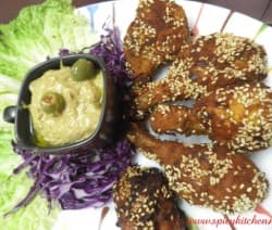 Chicken fry with Sesame seeds - Spicy Kitchen