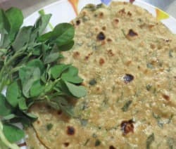 Methi Paratha(Fenugreek Leaves Paratha) - Spicy Kitchen