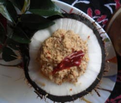 Coconut chutney(Thenga chammanthi) - Spicy Kitchen