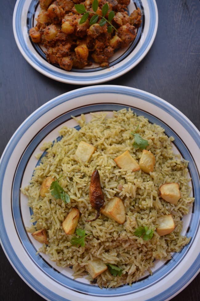coriander rice recipe