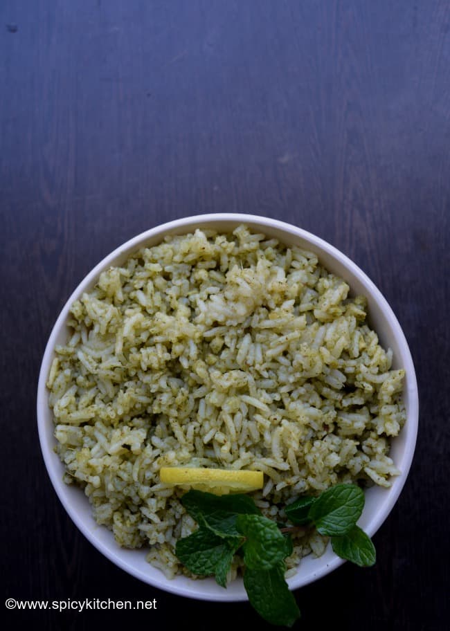 how to make mint rice